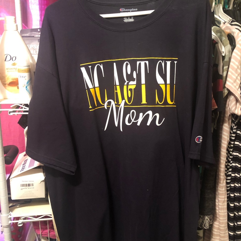NEW MOMS NC NCSU TEE SHIRT SIZE 2XL NAVY BLUE